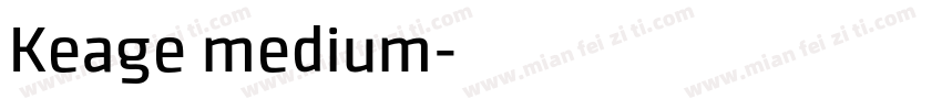 Keage medium字体转换
